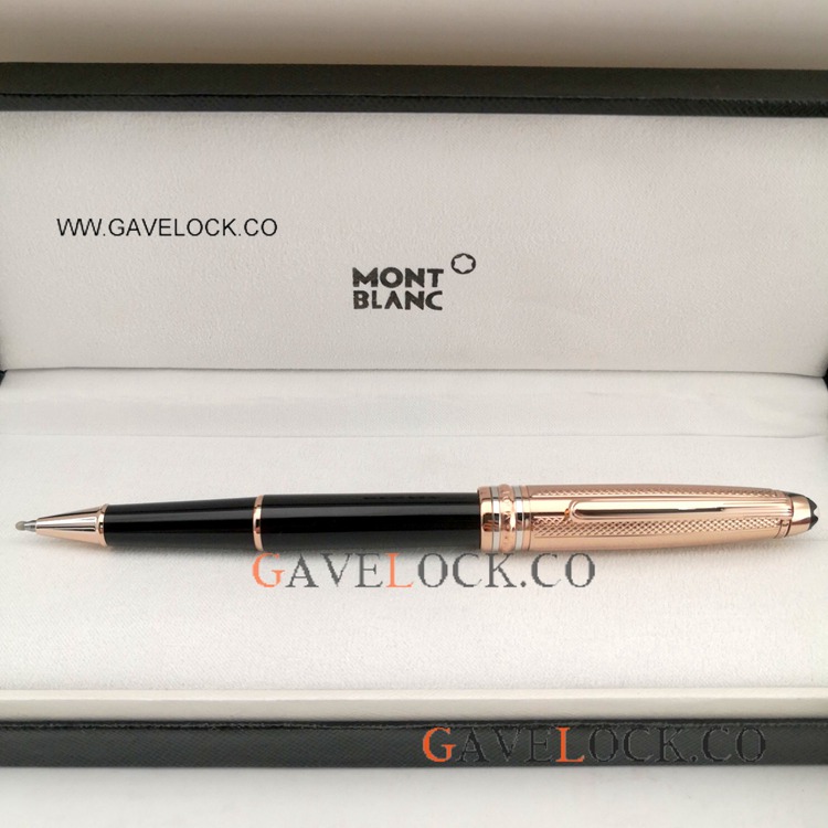 Best Copy MontBlanc 163 Meisterstuck Rollerball Pen Rose Gold Cap for Gift